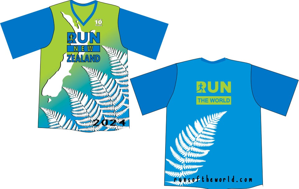 2024 Run New Zealand Shirt Run The World