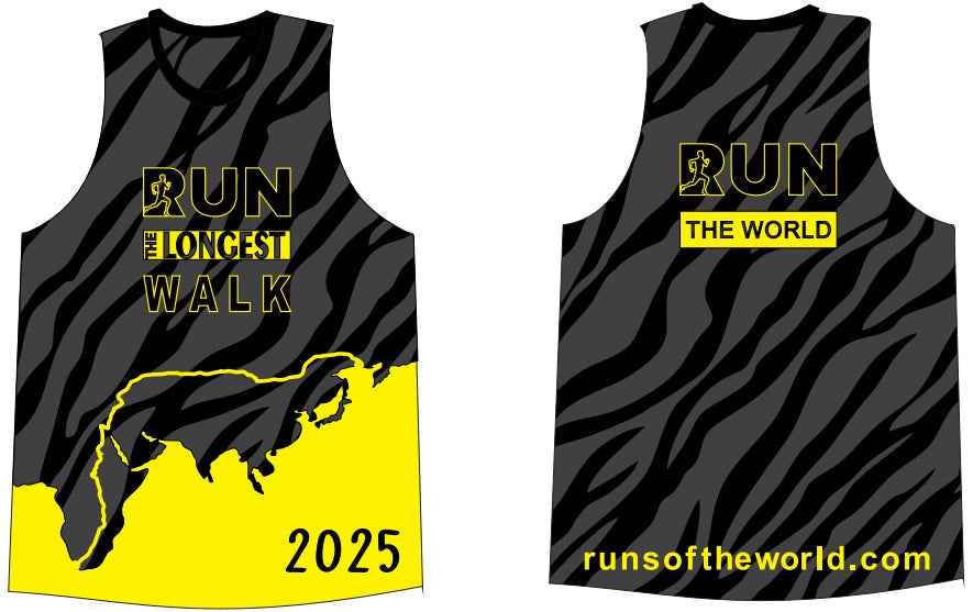 2025 Run the Longest Walk Singlet – Run The World