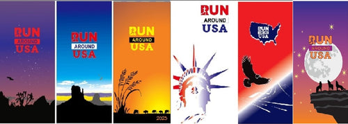 Running headwear - Run around USA