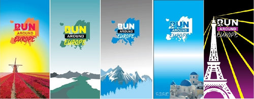 Running headwear - Run around Europe
