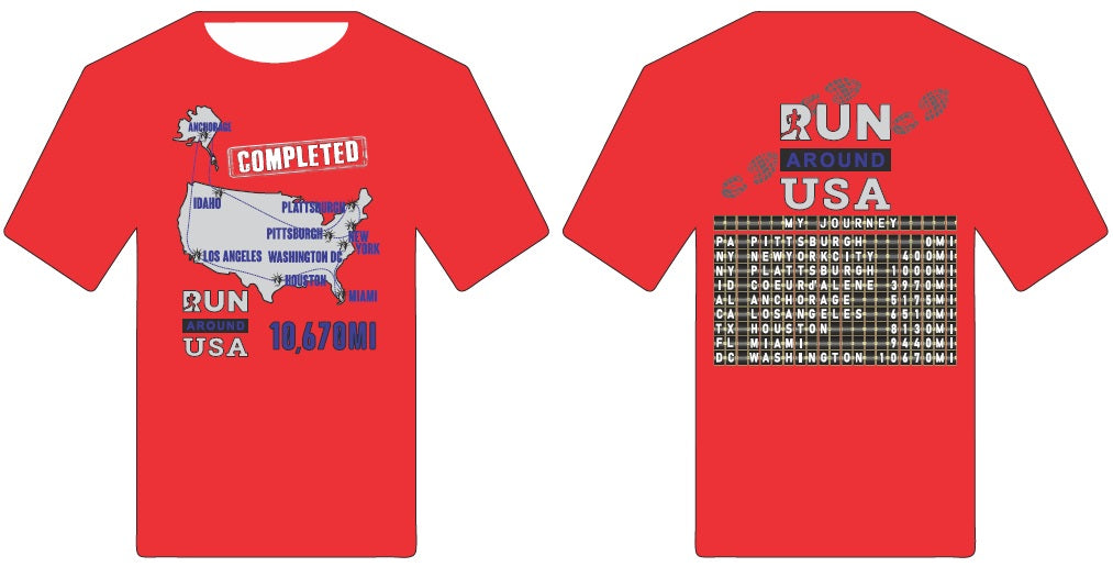 Finishers Shirt - Run around USA